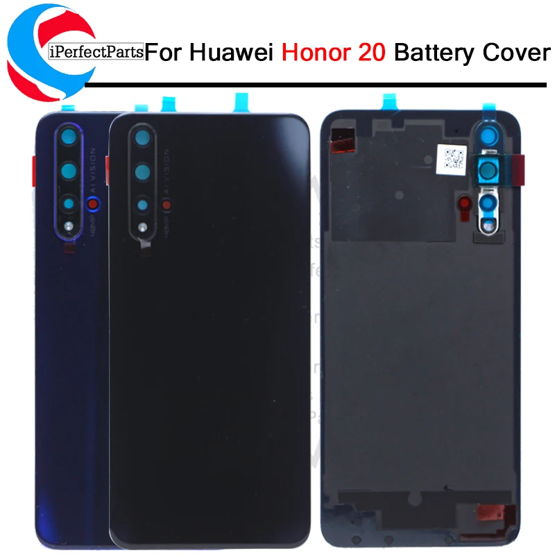 Задняя крышка 6 26 ''для Huawei Honor 20 задняя аккумулятора корпус двери + объектив