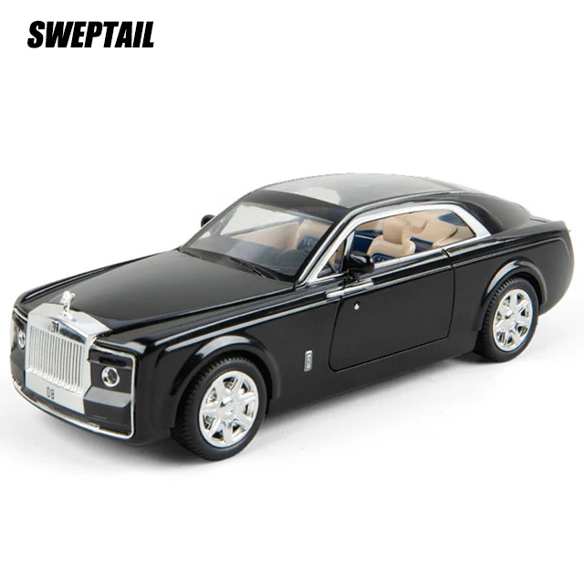 M929E-6-BK 1:24 S600 Limousine Diecasts& Toy Vehicles металлический сплав 6 модель автомобиля с открытой дверью с огнями и звуками игрушки для детей Подарки - Цвет: M929E-6-BK