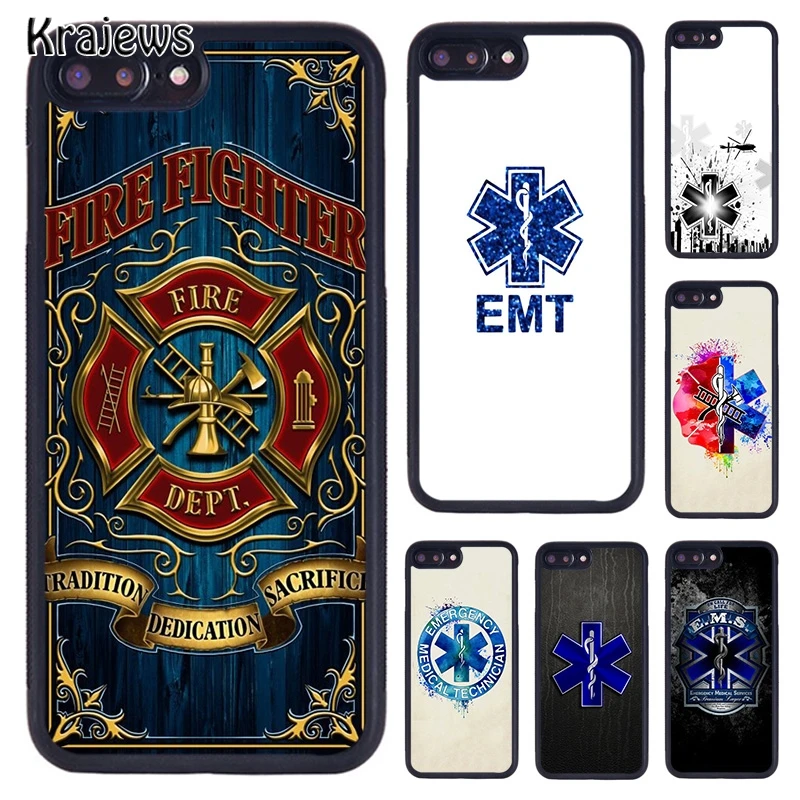 Krajedies EMT Пожарный для iPhone 5 6 S 7 8 plus 11 Pro X XR XS Max samsung Galaxy S6 S7 S8 S9 S10 PLUS | Мобильные