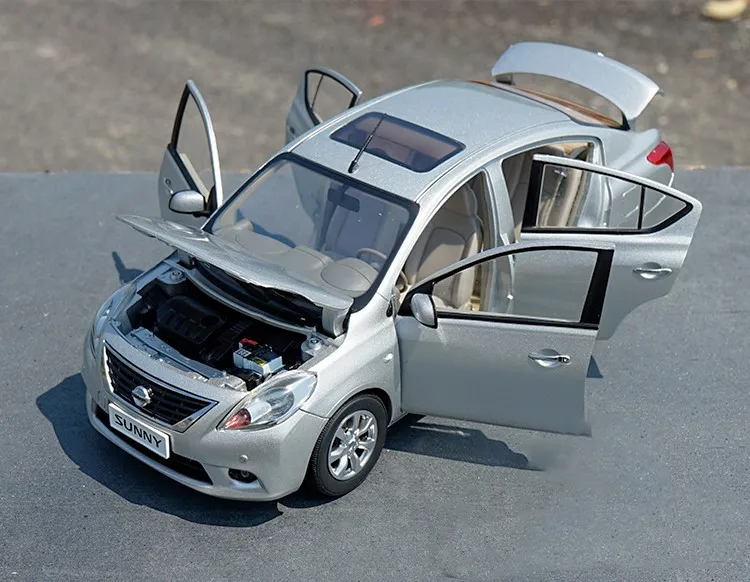 Оригинальная Заводская аутентичная 1:18 Nissan Sunny литая под давлением модель