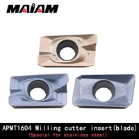high quality apmt model apmt1604 xm fm m2 insert blade and cnc milling cutter bar rod co used apmt1604pder insert
