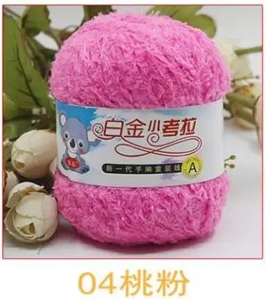 04 peach pink TPRPYN 10 шт = 500 г маленькое коала полотенце из пряжи линия шапка линия шарф шерстяная специальная линия Вязание Коралловая флисовая пряжа Y22130 - Цвет: 04 peach pink