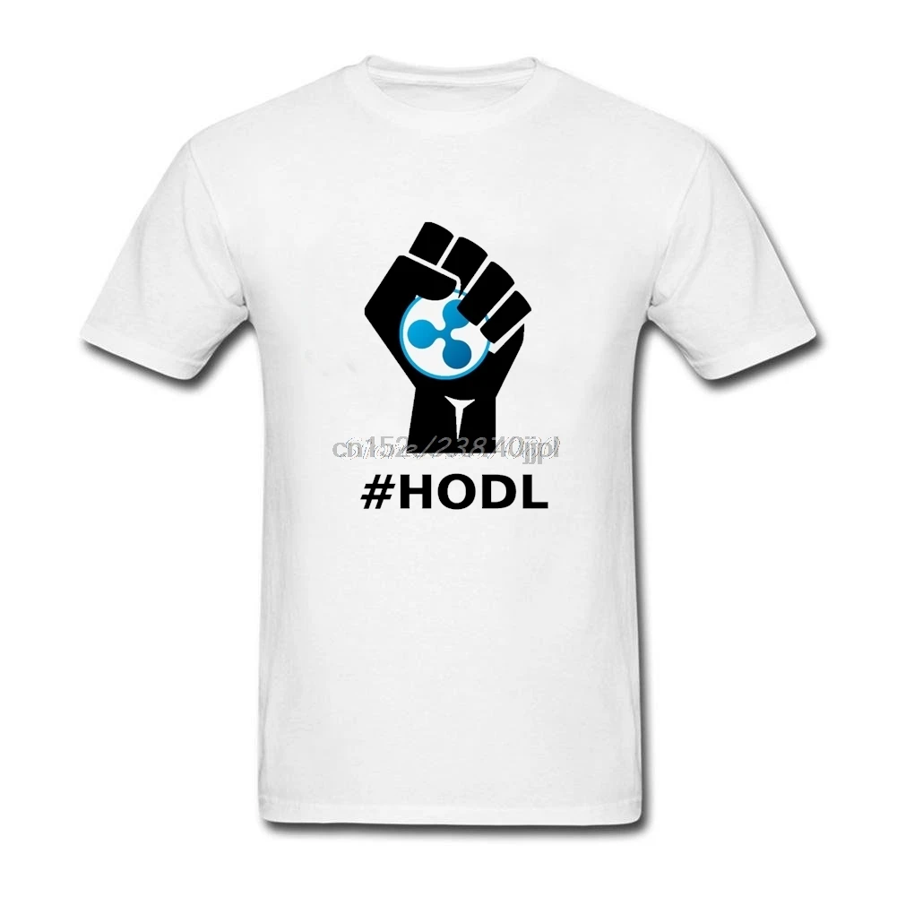 Hodl рябь Xrp логотип Футболка короткий рукав на заказ футболка мужская мода Swag
