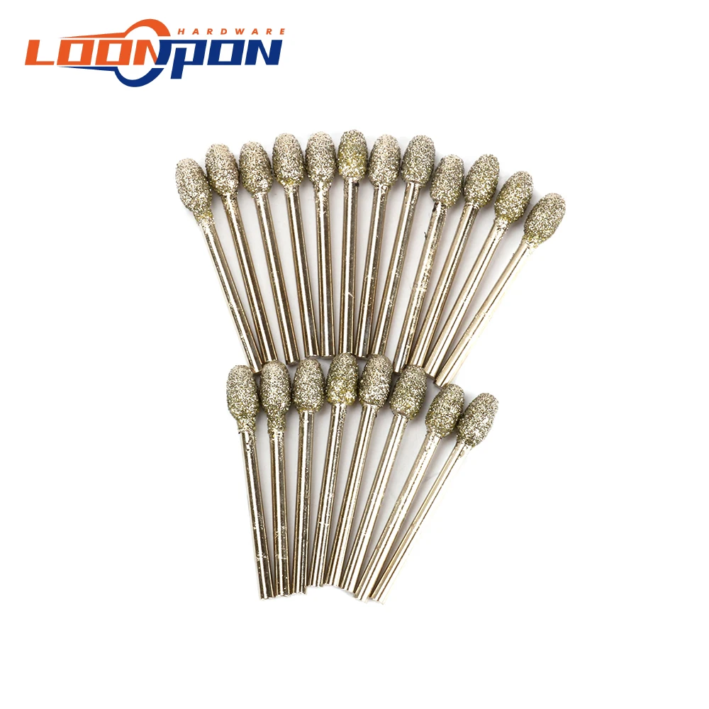 20 шт. 6 мм овальные Алмазные Заусенцы вольфрамовые сверла с покрытием