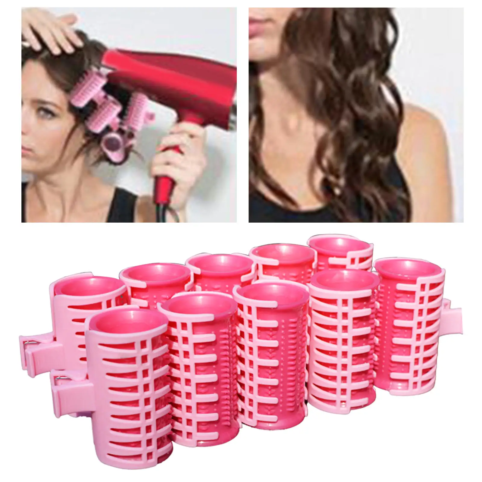 

Roller Curlers Air Bangs Hairdressing Barrettes Curling Tube Beauty Folding Set for Hair Salon Facial Care DIY Child Teens
