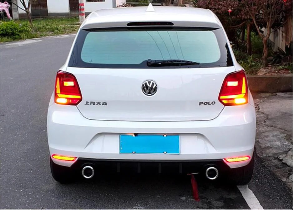 Автомобильный bupmer задний фонарь для polo Задний фонарь тормоза светодиодный~ 2018y автомобильные аксессуары taillamp для polo задний фонарь