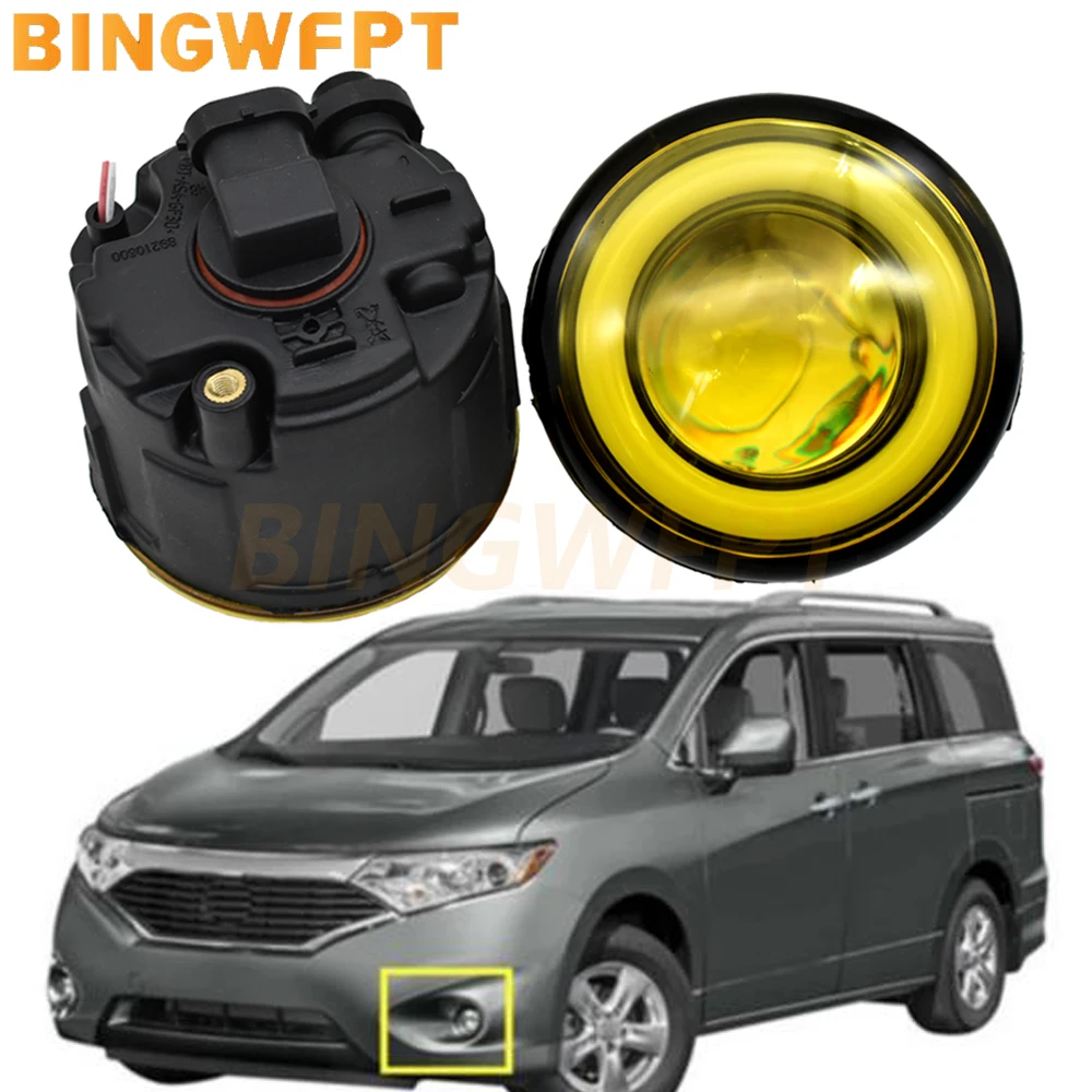 Goedkoop 2 Stuks Voor Nissan Tiida SC11X Cube Quest 2006-2012 Led Fog Light Angel Eye Dagrijlicht H11 12V