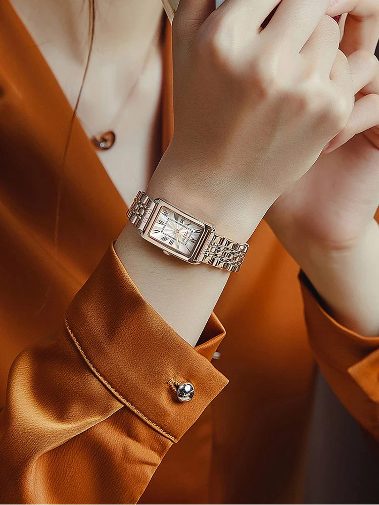 Классические часы Julius ремешок из нержавеющей стали браслет для девушек друзей