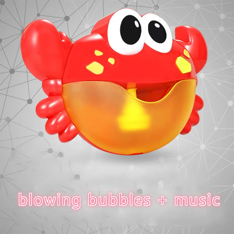 Bubble Crabs Music Baby Bath Toys Kids Pool Swimming Bathtub Soap Machine Automatic Funny Crab Frog Cloud Duck BathToy | Игрушки и хобби