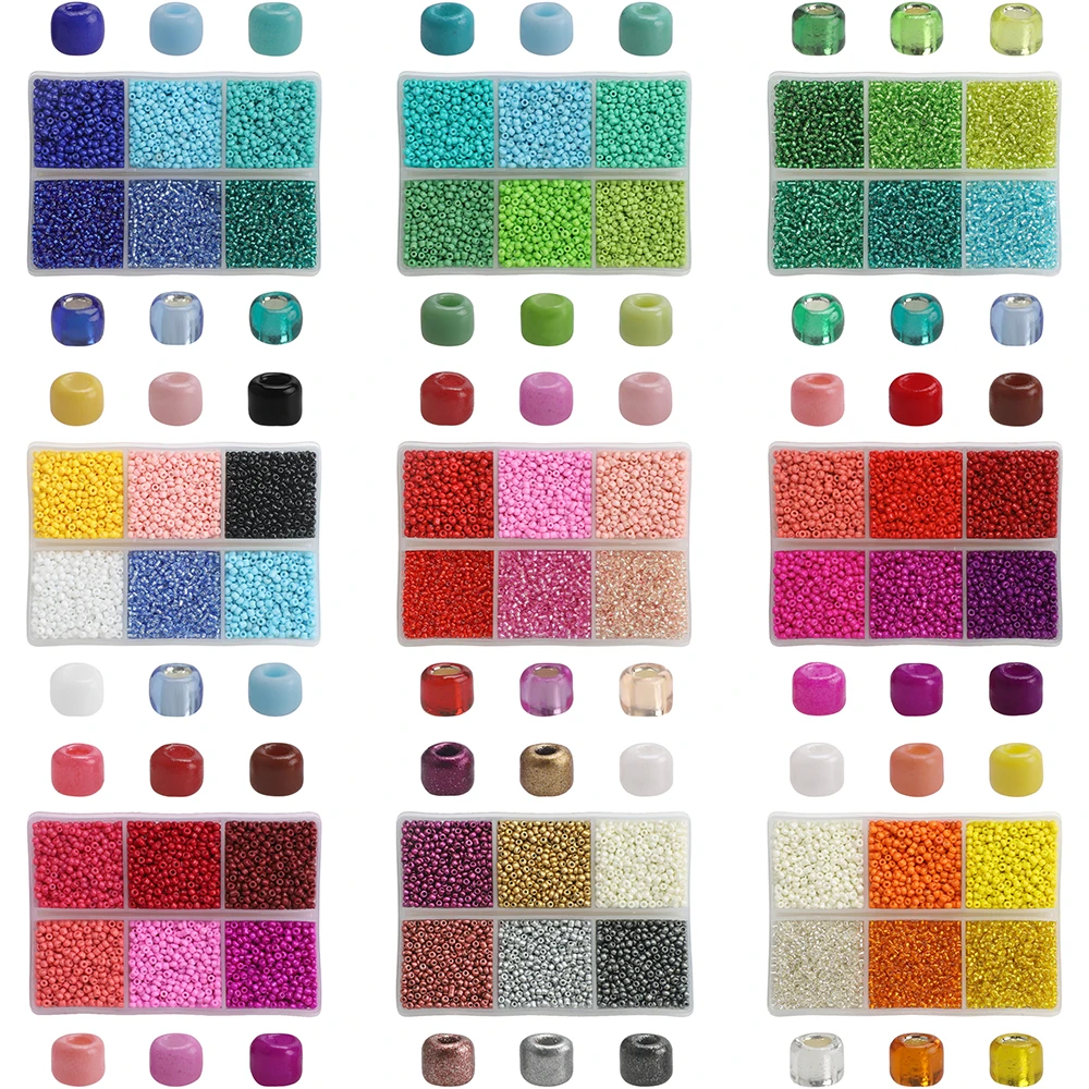 Набор из 2 мм бусин чешского стекла Очаровательные Круглые бусины-разделители