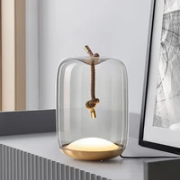 brox hemp table lamp minimalist creative glass art decorative table lamp designer table lamp standing bedroom table lamp