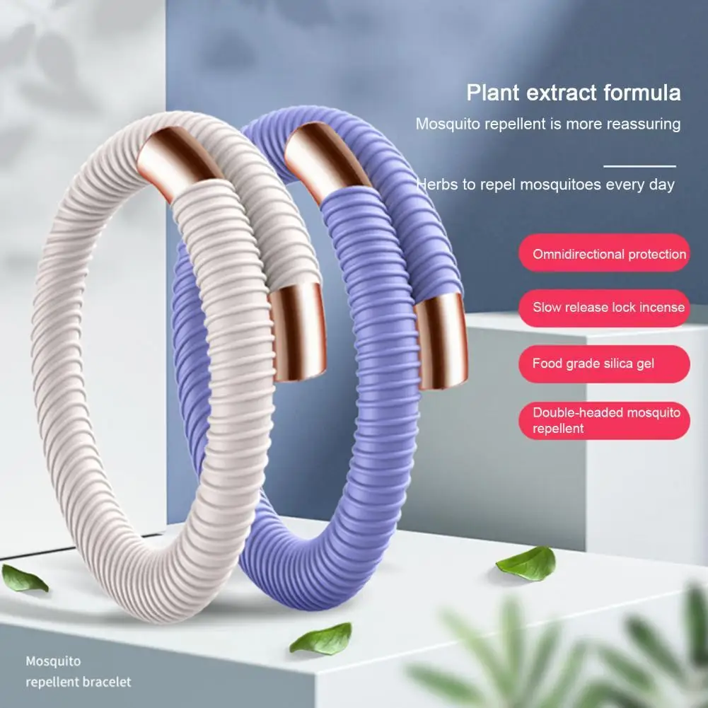 

Silicone Mosquito Bracelets Effective Wearable Adjustable Size Mosquito Wrist Band for Kids