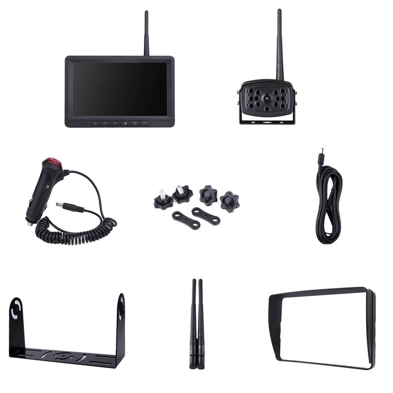 Автомобильная беспроводная камера заднего вида Wifi цифровая 7 дюймов дисплей