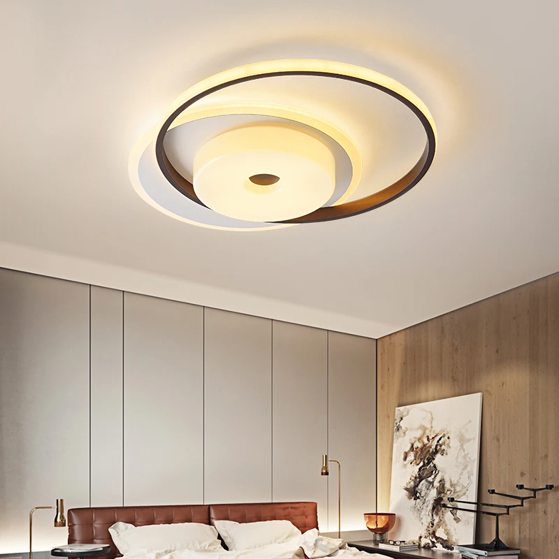 Современные светодиодные потолочные лампы для гостиной спальни lustre Avize Круглый