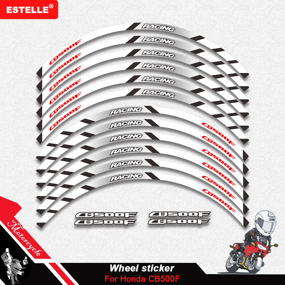 12 шт. светоотражающие наклейки на колеса мотоцикла Honda CB500 F CB 500F cb500f |
