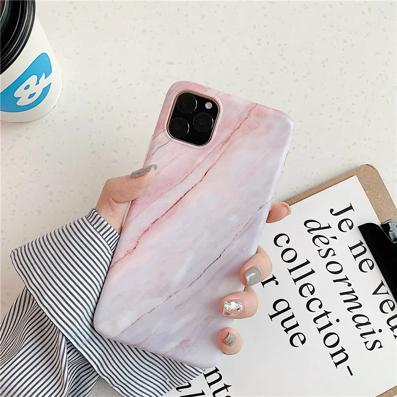 F23 Геометрический мраморный чехол для телефона для iPhone X 7 6 6S 8 Plus S 11 Pro Max чехол XR XS MXA Coque силиконовый чехол - Цвет: F23