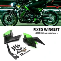 2021 2020 new motorcycle side downforce naked spoilers winglet fixed wing winglet fairing wing for kawasaki z 900 z900