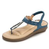 european station women shoes trend is still water drilling round head sandals womens leisure loose tight belt sandals