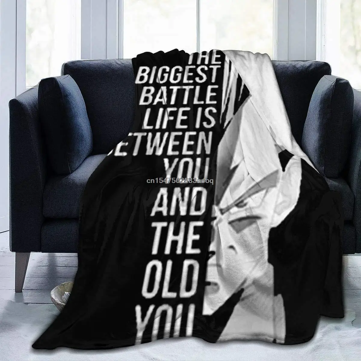 

Weighted Blanket Kids Adults The Biggest Battle in Life Vegeta Fashion Warm Ultra-Soft Micro Fleece Blanket for Bed Couch Living