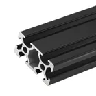 100-600 мм произвольная резка европейского стандарта черный 2040 промышленный алюминиевый профиль 2040 черный алюминиевый профиль