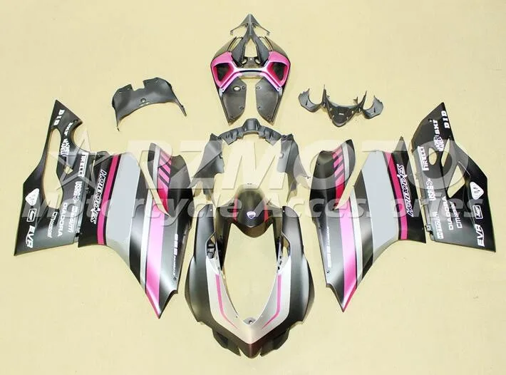 

Стильные новые комплекты обтекателей из АБС-пластика для DUCATI 899 1199 S R Panigale 12 13 14 899R 1199R 899S 1199 S 2012 2013 2014, розовый, черный, матовый