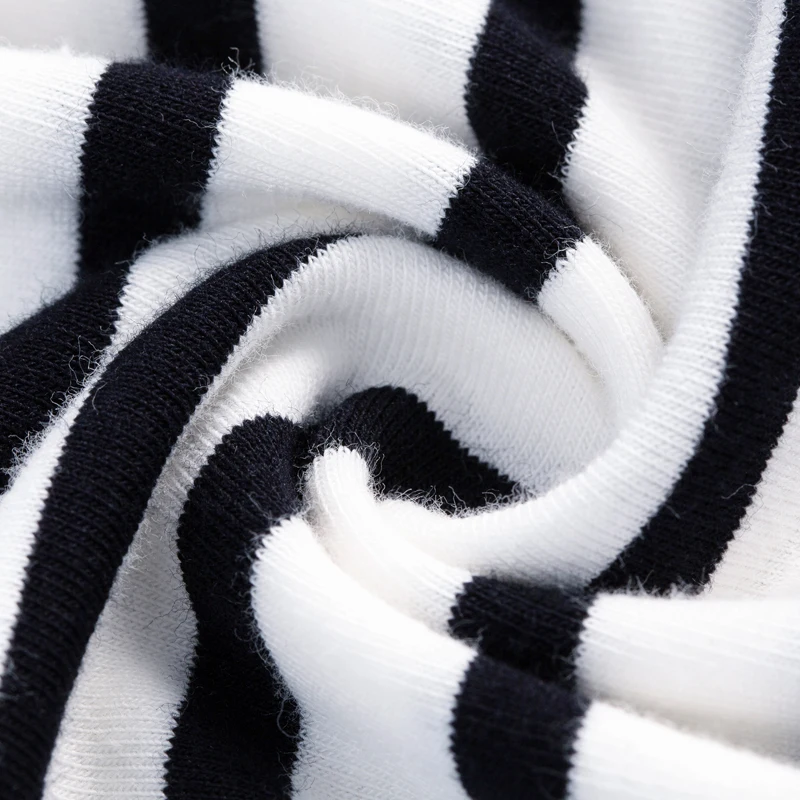 

ARTKA 2021 Spring New Women T-shirt Fashion Casual Black&White Stripes O-Neck T-shirt Flare Sleeve Loose T-shirts TA25111C