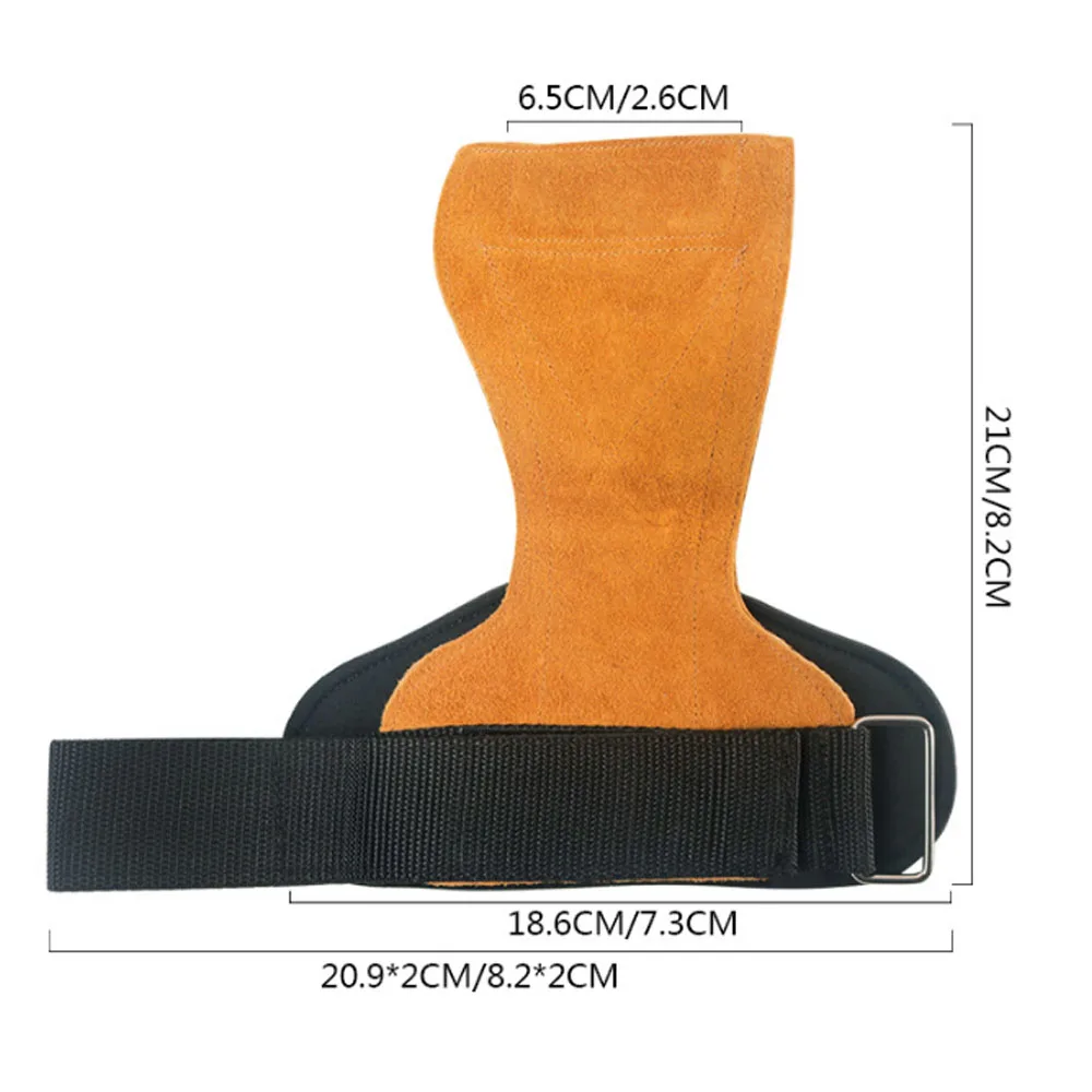 

Cowhide palm protector Fitness palm equipment non-slip wear-resistant wrist brace Deadlift booster belt Grip belt