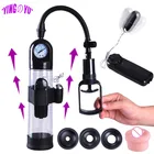 Помпа для мужского пениса, вакуумный увеличитель, тренажер для мужского пениса, секс-игрушки для взрослых, для мужчин, удовольствие от пениса, для геев, мастурбатор эротическая товар, секс-шоп