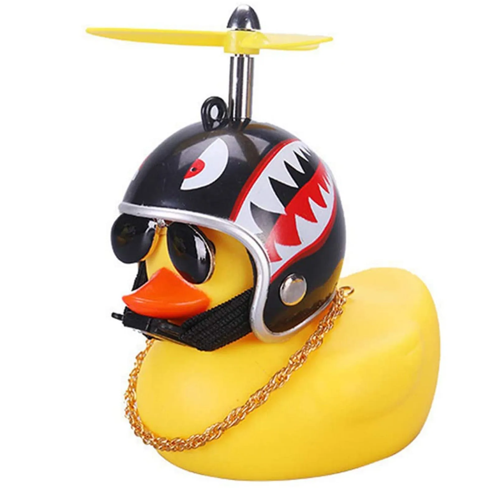 

Rubber Bike Duck Bicycle Bell Lights Horns Bell Accessories Light Rubber (with Helmet) Wind Motor Riding Cycling Lights Horn