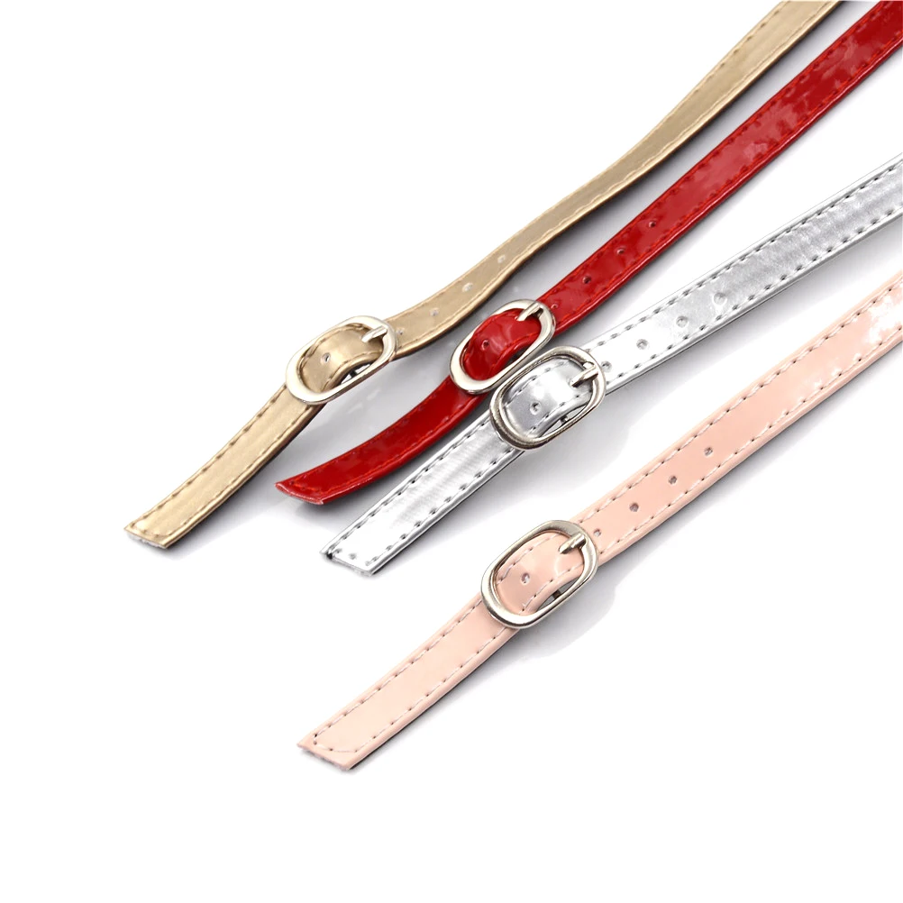 

Women PU Leather Shoes Belt Creative Design Convenient Ankle Shoe Tie Lady Strap Lace Band for Holding Loose High Heels