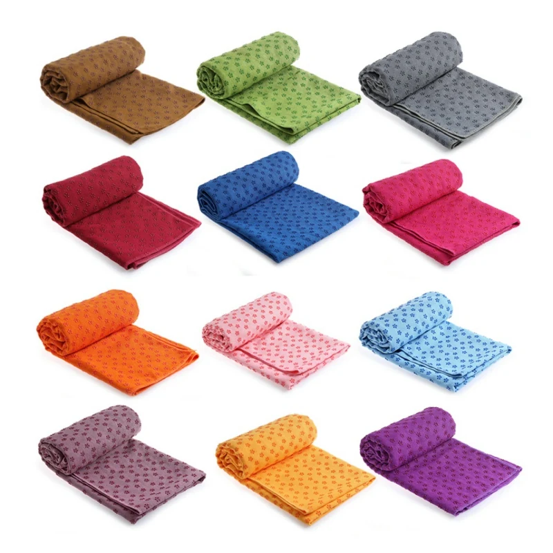 

Soft Yoga Mat Non-slip Towel Mat PVC Plum Blossom Printed Fitness Yoga Supplies