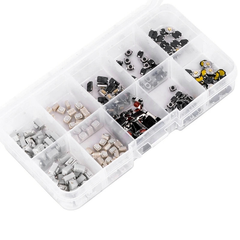 250Pcs Tactile Push Button Switch Car Remote Key Microswitch Tool Kit | Электроника