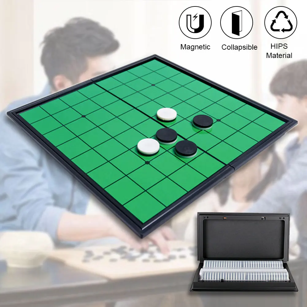 

Подарок для начинающих вечевечерние для родителей и детей, складной магнитный портативный Семейный игровой стол Reversi для путешествий, смеш...