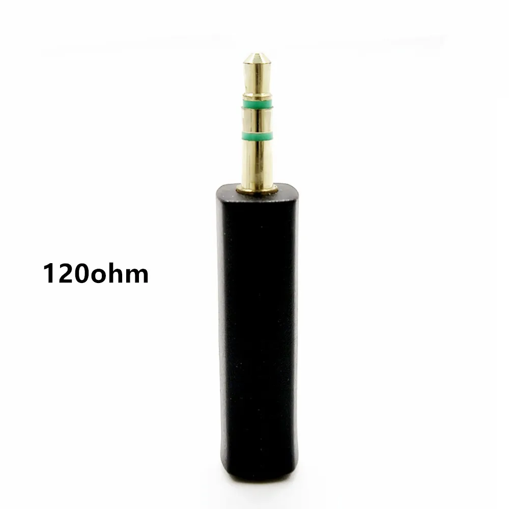120 ohm FENGRU наушники импедансный разъем провода 30/80/120 Ом Шум шумоподавления адаптер 3,5 мм разъем для разъем Hi-Fi для музыкального плеера - Цвет: 120 ohm
