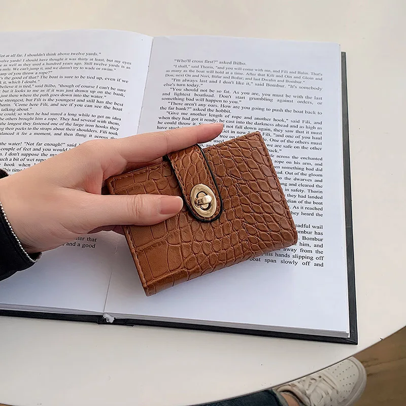 

2022 Ladies PU Leather Purses Card Holder Female Fashion Hasp Women's Wallet Short Coin Bags Small Purse Girls Money Bag Credit