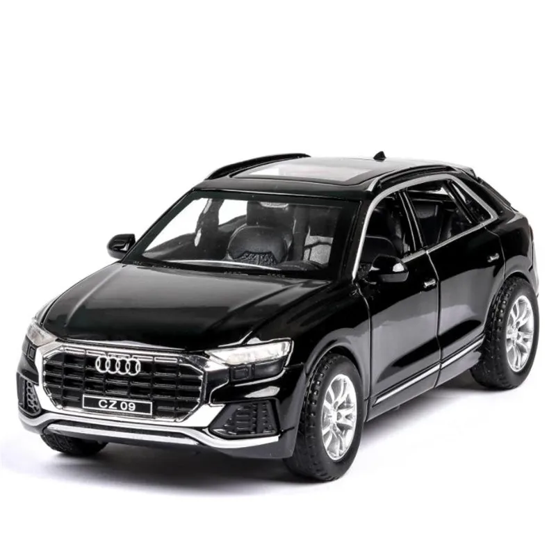 Черный 1/32 высокое моделирование Q8 Diecasts и Игрушечная модель автомобиля со звуком и светом коллекционная машинка Игрушки для мальчиков подарок для детей brinquedos - Цвет: Черный
