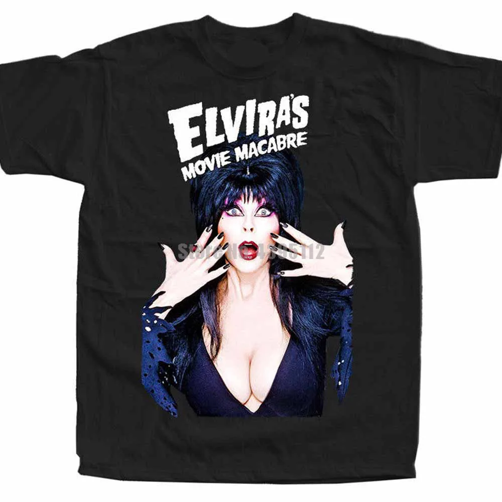 

Elvira Mistress Of The Dark Movie Poster Mens Tshirts Men Streetwear 2019 T Shirt Fashion 2019 T-Shirt 100% Cotton