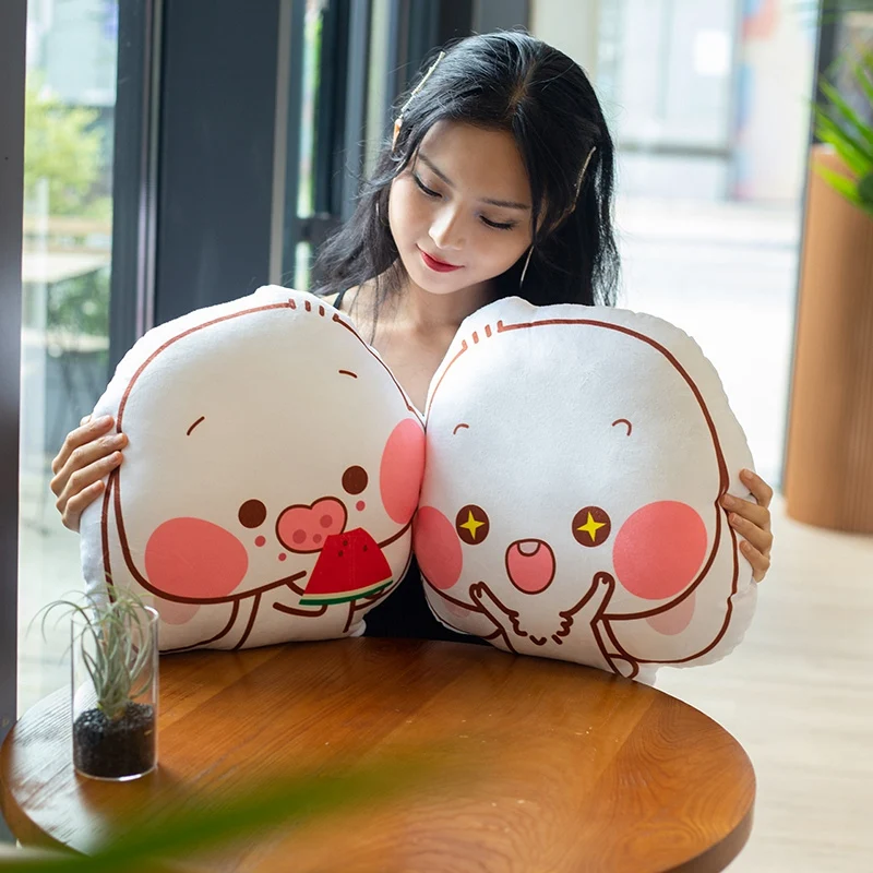

Kawaii Printing Rabbit Plush Pillow Soft Stuffed Cartoon Animal Bunny Doll Chair Cushion Home Decor Kids Girls Birthday Gifts