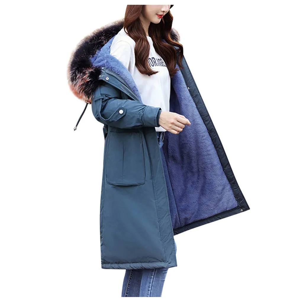 4 вида цветов новинка 2019 женские парки зимнее пальто из толстого хлопка зимняя