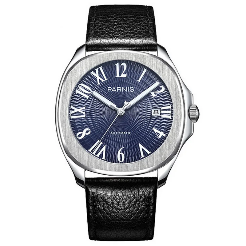 Мужские наручные часы мужские автоматические PARNIS роскошные механические