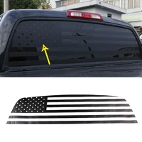 abs car styling rear window sticker for toyota tundra blackcarbon fiber pattern car exterior accessories