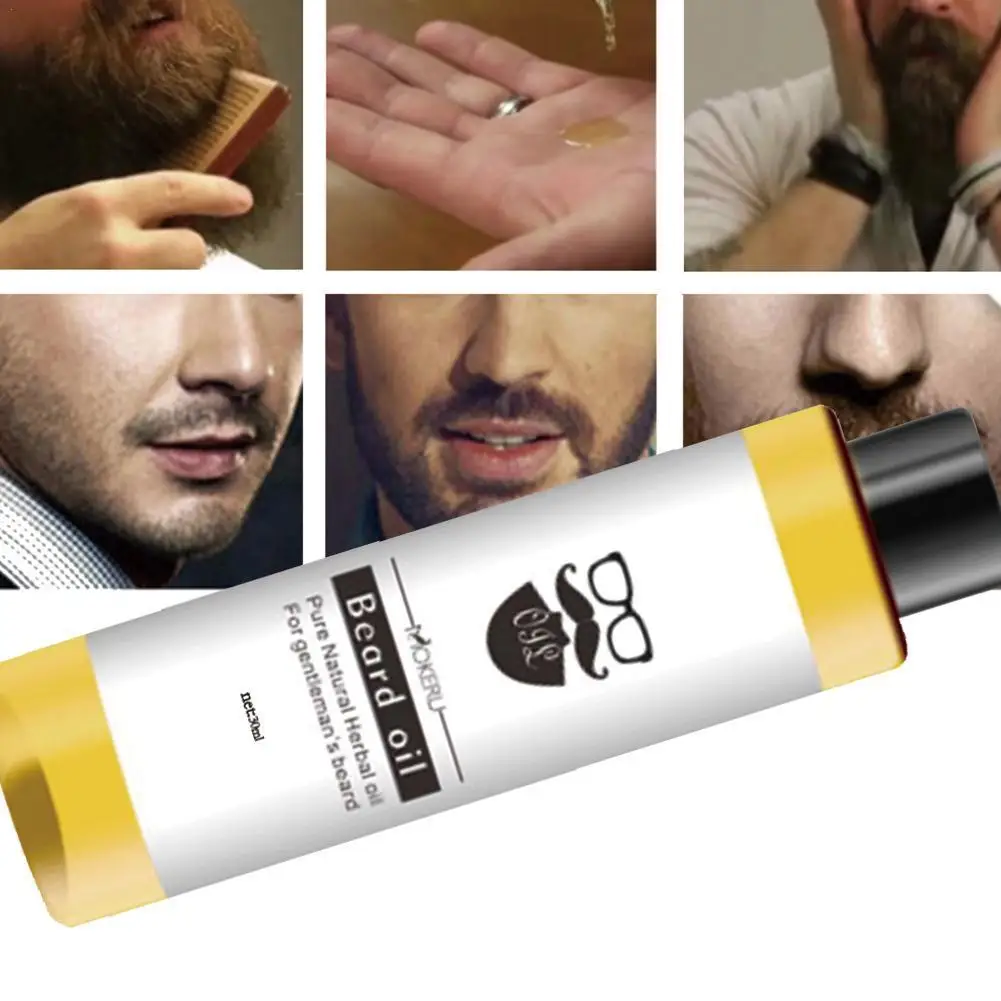 

30 мл Mokeru 100% натуральный органический борода масло для ухода за волосами масла потери роста лечения Для мужчин t для роста спрей борода Для му...