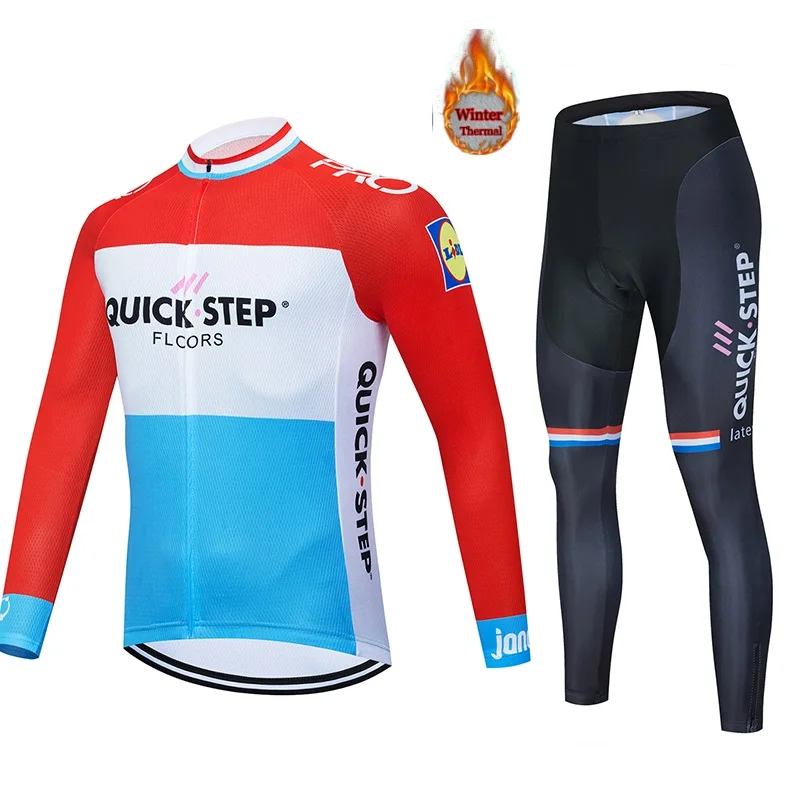 Мужская велосипедная одежда из термофлиса для велоспорта 9D зима 2019|Велосипедные