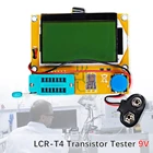 LCR-T4 Mega328 цифровой прибор для проверки транзисторов MOS  PNP  NPN LCR 12864 ЖК-дисплей Дисплей диод транзистор постоянной ёмкости, универсальный конденсатор ESR счетчик SCR