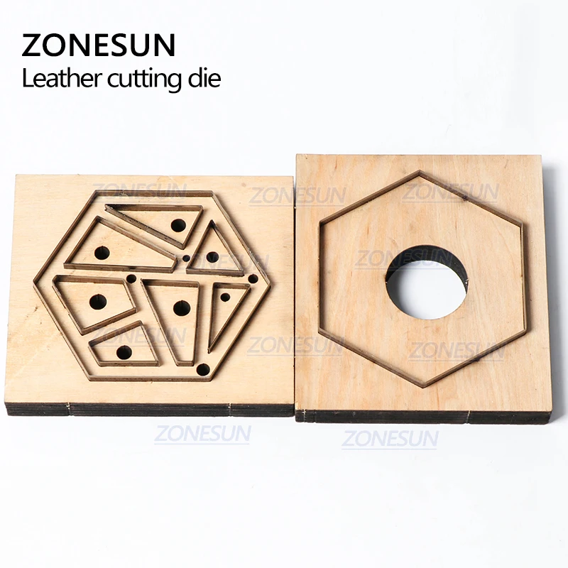 ZONESUN кожаный Tangram Подгонянный цветочный Режущий инструмент для рукоделия