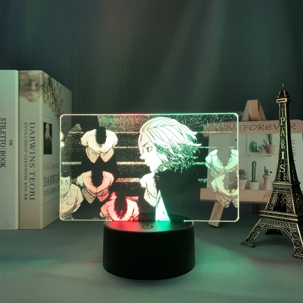 

Manga 3d Light Tokyo Revengers Mikey Led Lamp for Child Bedroom Decor Night Light Birthday Gift Room Table Anime Tokyo Revengers