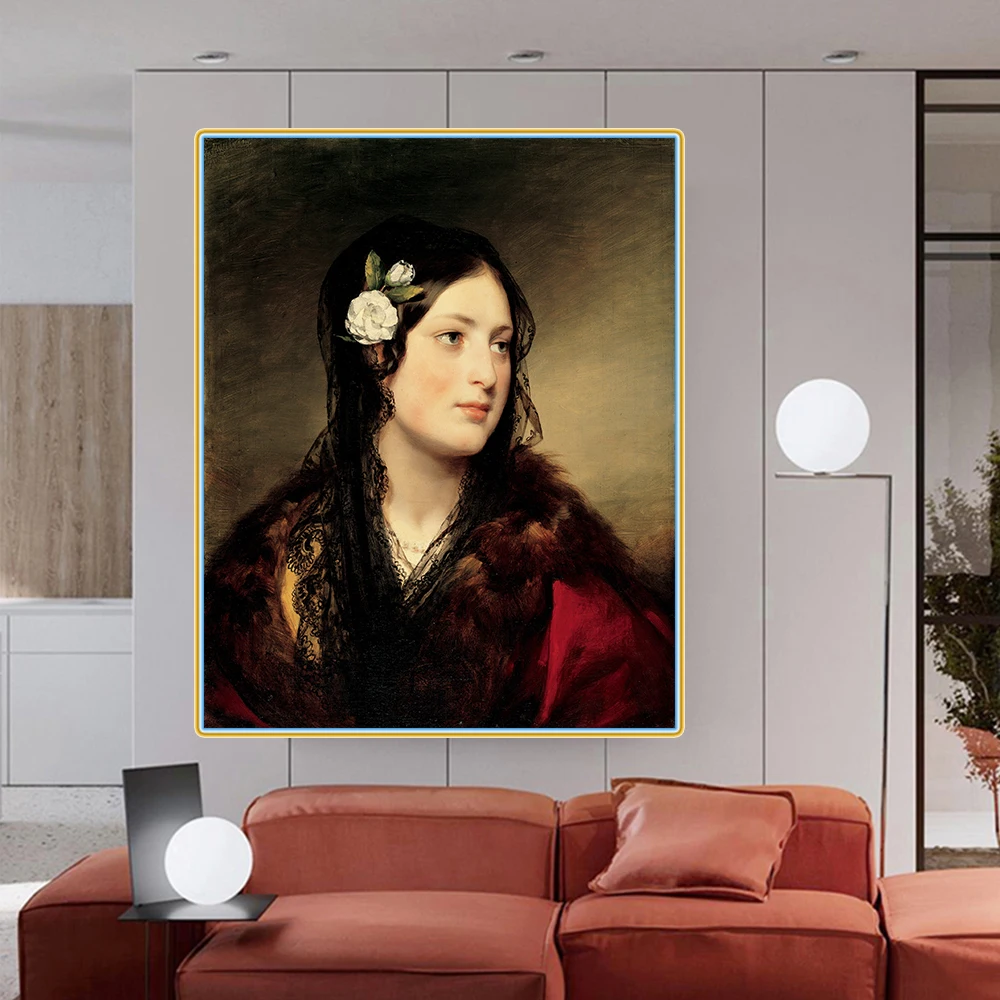 Citon Фридрих вон Амерлин 》 портрет Элиса кройзбера живопись на холсте масляная