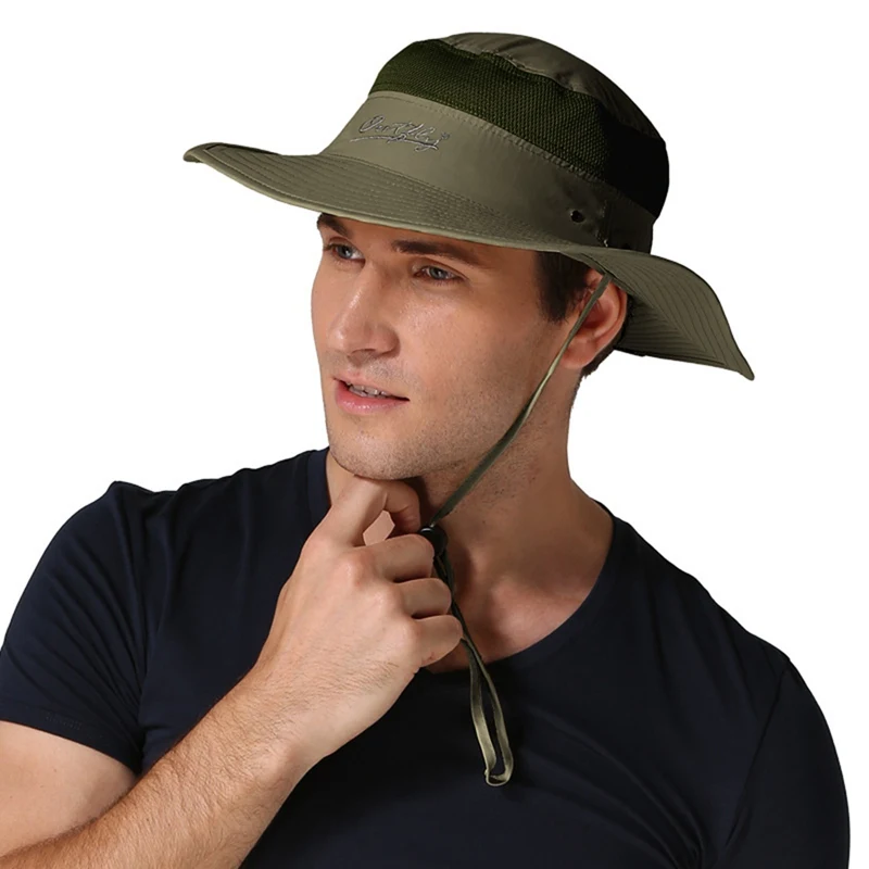 

Outdoor UV Protect Hat Sun Protection Fisherman Hat Breathable Basin Cap Large Brim Hat