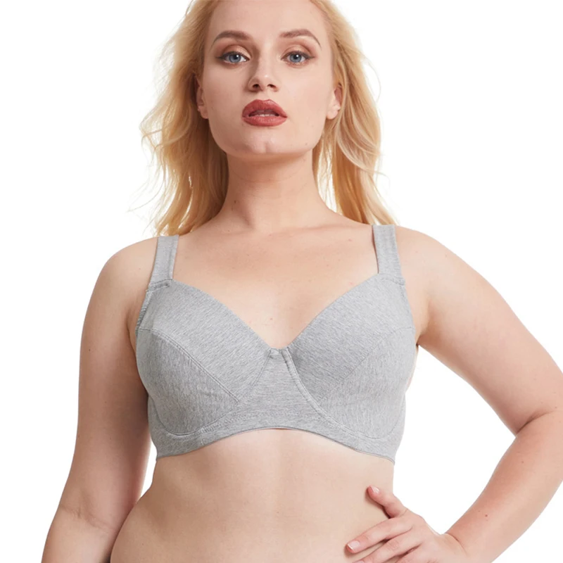 

Новый осенний ультратонкий изысканный хлопковый дышащий бюстгальтер с широкими лямками на косточках модное сексуальное нижнее белье с при...