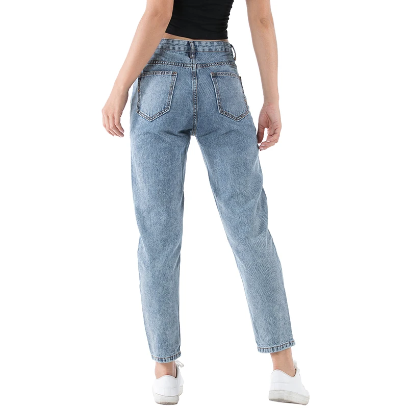 Женские джинсы с карманами повседневные брюки высокой талией и брызгами краски в